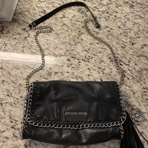 Michael Kors BLACK & SILVER CROSSBODY BAG
